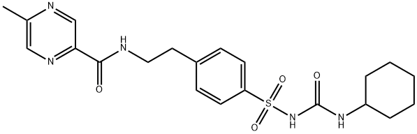 1-Cyclohexyl-3-[[p-[2-(5-methylpyrazinecarboxamido)ethyl]phenyl]sulfonyl]urea(29094-61-9)